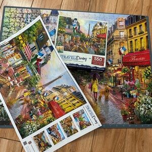 MASTER PIECES Colorful TRAVEL DIARY 550 PIECE PUZZLE